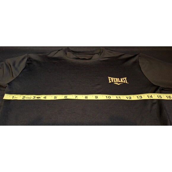 EVERLAST Men's [ M ] Stretchy Body Contouring Active Compression LS Shirt -Black - Picture 4 of 9